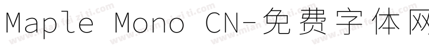 Maple Mono CN字体转换